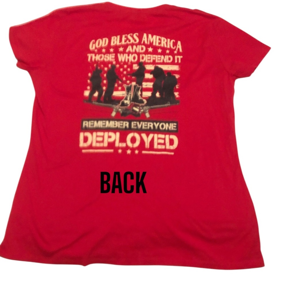 R.E.D. Friday Remember Everyone Deployed Shirt Womens Size 3XL